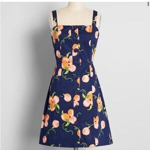 NWT Era by Modcloth Summertime Appreciation Sundress Sleeveless Navy Size 0